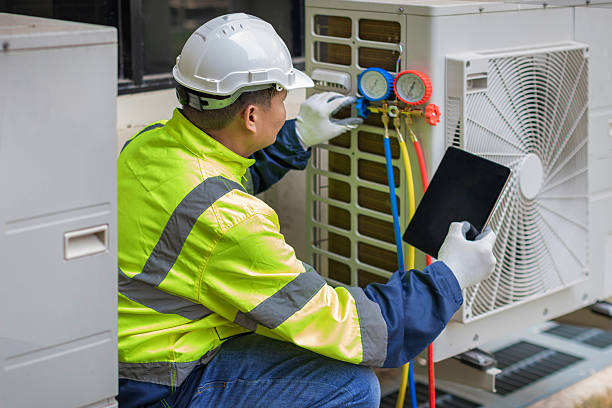 Professional Ductwork Repair technician working in Martindale, TX